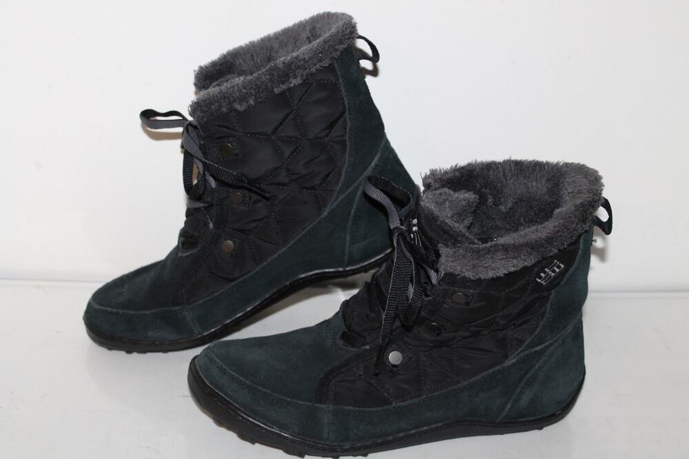 Columbia Minx Shorty Omni Heat Winter Boots, 1593-010, Black, 200gr, Womens 9